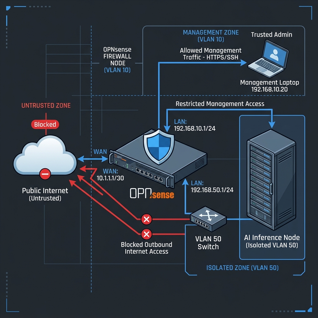 OPNsense AI Server Security Micro-Segmentation